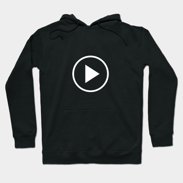 Fun play button icon Hoodie by stylecomfy